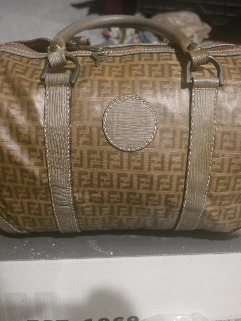 Fendi Brown Monogram Duffel Bag